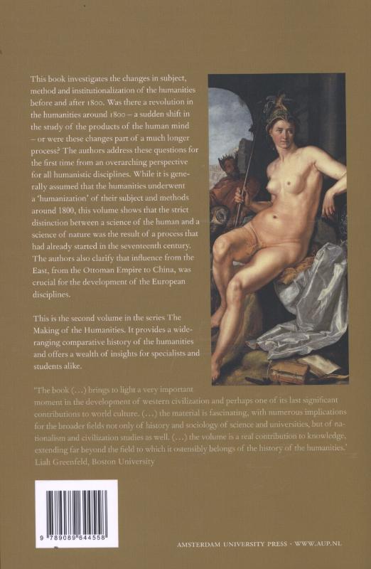 Achterkant van Volume II from early modern to modern disciplines