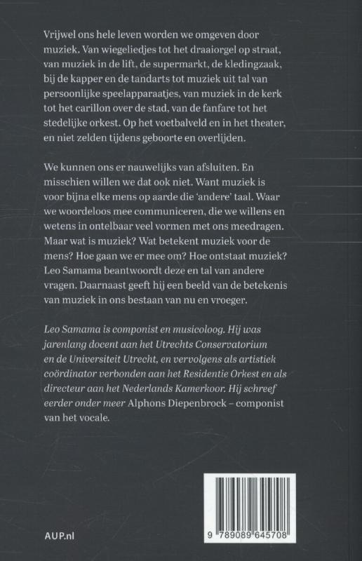 Achterkant van De zin van muziek
