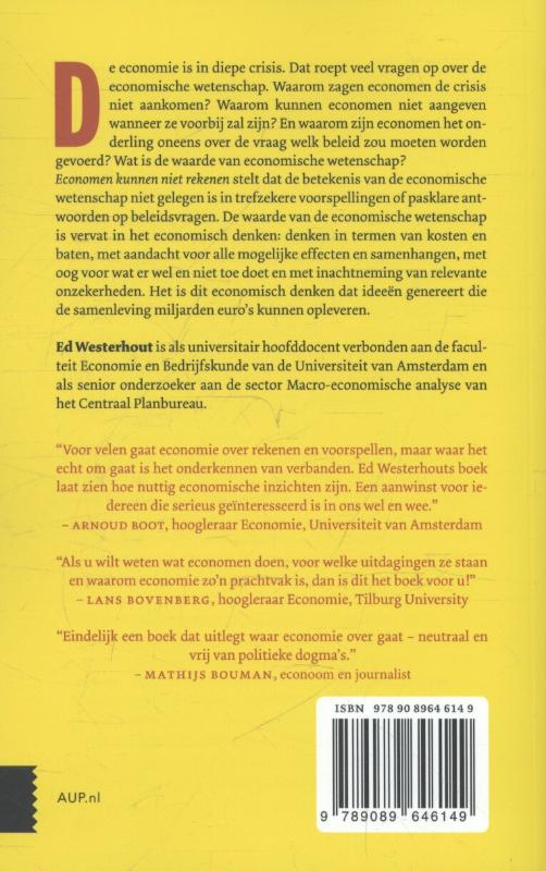 Achterkant van Economen kunnen niet rekenen