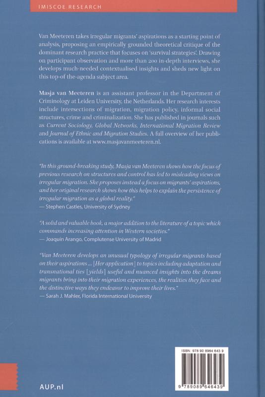 Achterkant van Irregular migrants in Belgium and the Netherlands