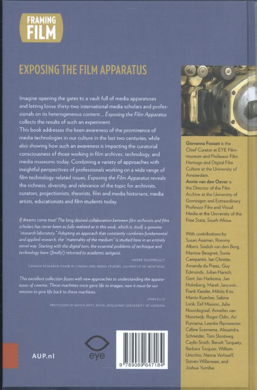 Achterkant van Exposing the film apparatus