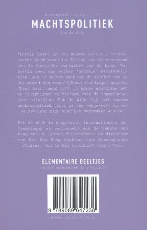Achterkant van Machtspolitiek