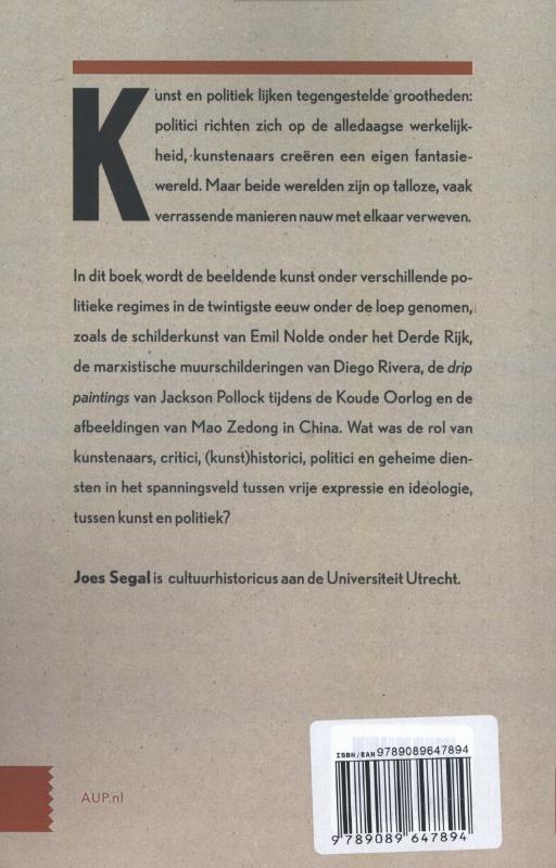 Achterkant van Kunst en politiek