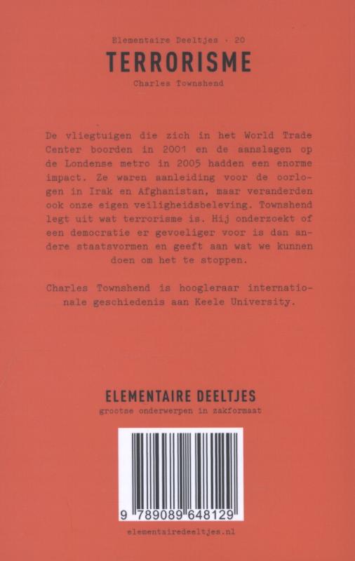 Achterkant van Terrorisme