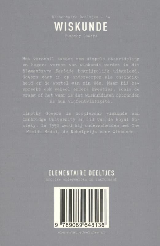 Achterkant van Wiskunde