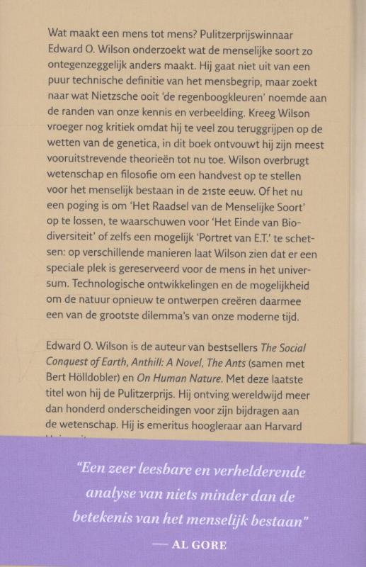 Achterkant van Het raadsel van het menselijk bestaan