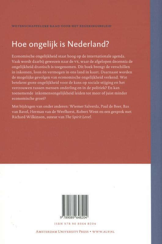 Achterkant van Hoe ongelijk is Nederland?