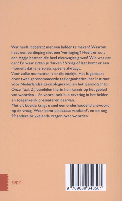 Achterkant van Waar komt pindakaas vandaan?