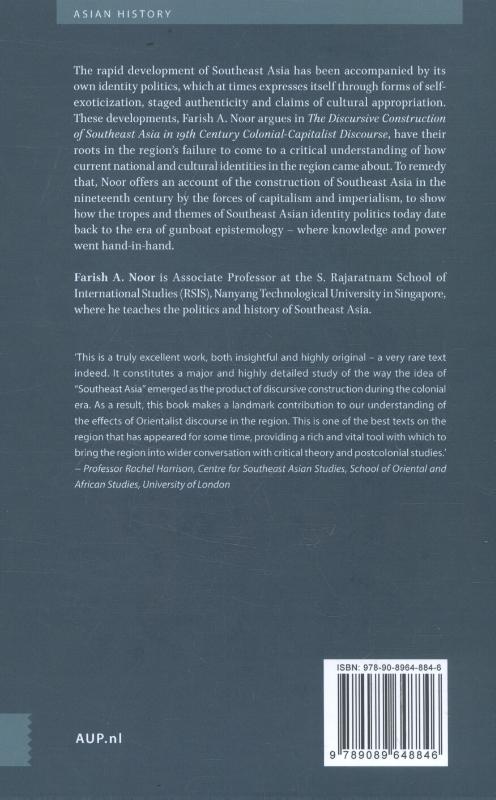 Achterkant van The discursive construction of Southeast Asia in 19th century colonial-capitalist discourse