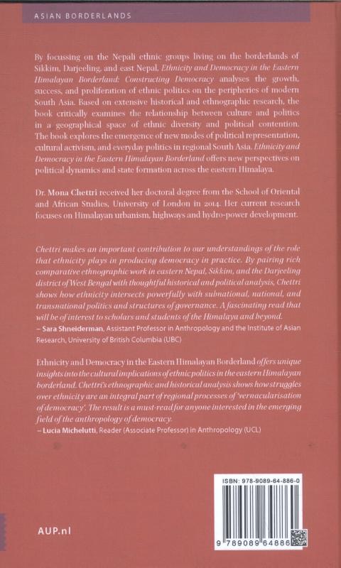 Achterkant van Ethnicity and democracy in the eastern Himalayan borderland
