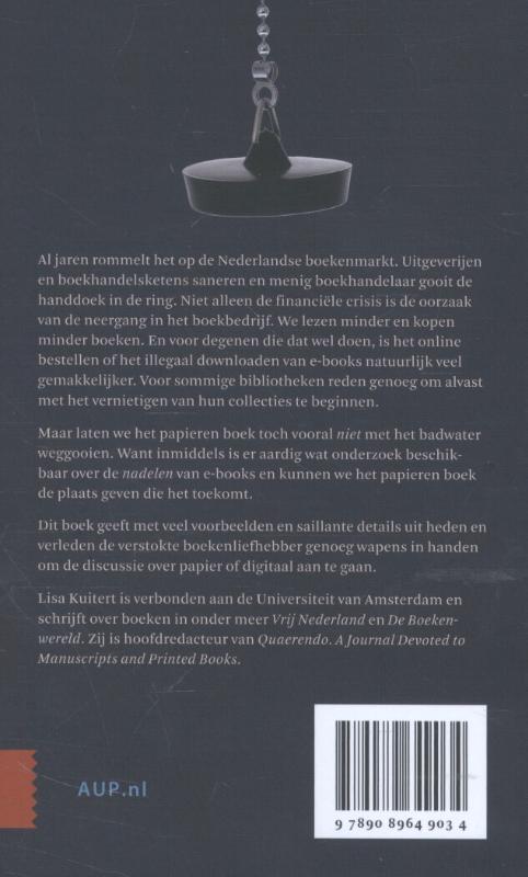 Achterkant van Het boek en het badwater