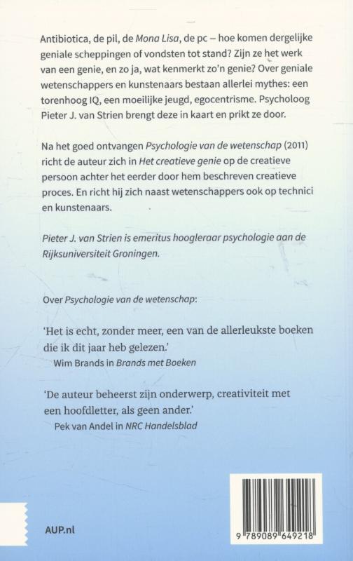 Achterkant van Het creatieve genie
