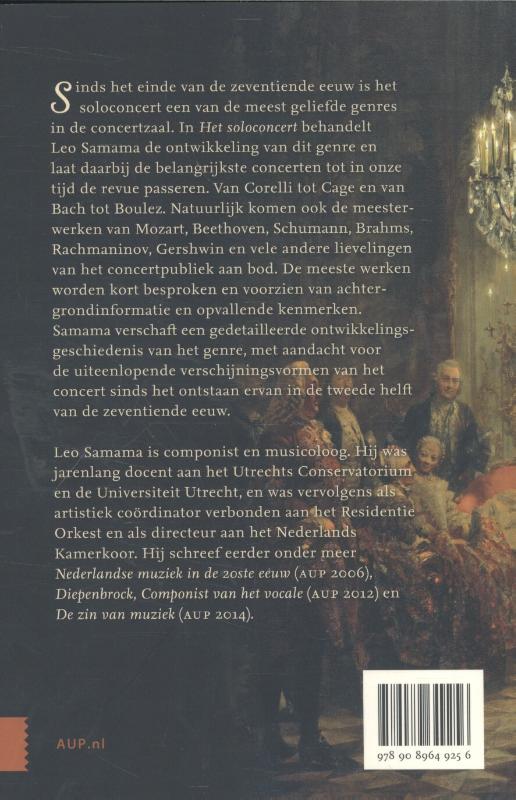 Achterkant van Het soloconcert