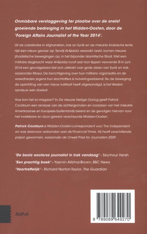 Achterkant van De nieuwe Heilige Oorlog