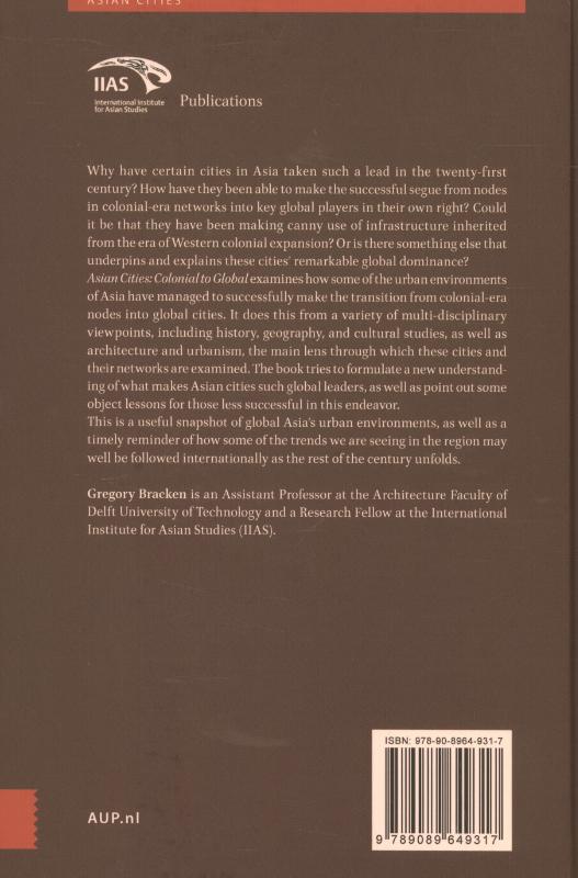 Achterkant van Asian Cities: Colonial to Global