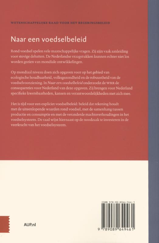 Achterkant van Naar een voedselbeleid