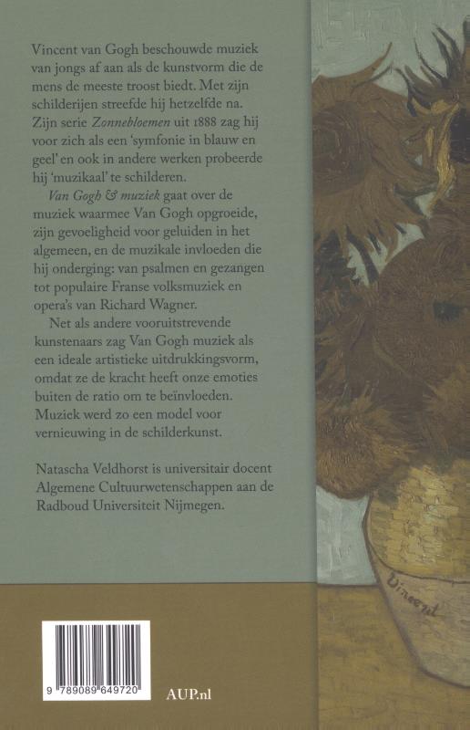 Achterkant van Van Gogh en muziek