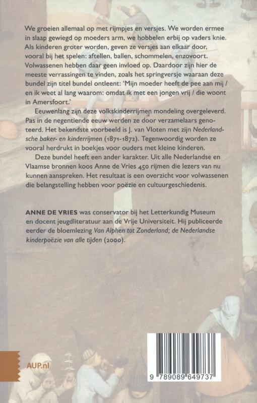 Achterkant van Mijn moeder heeft de pee aan mij