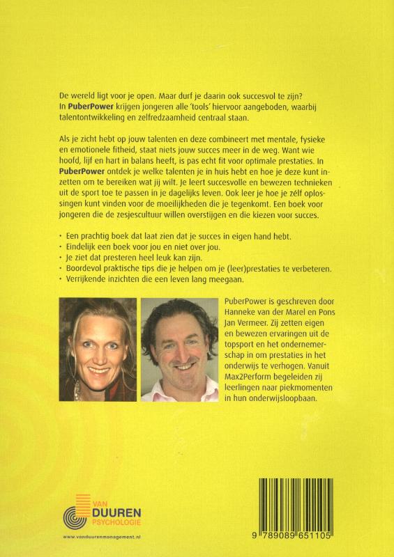 Achterkant van Puberpower