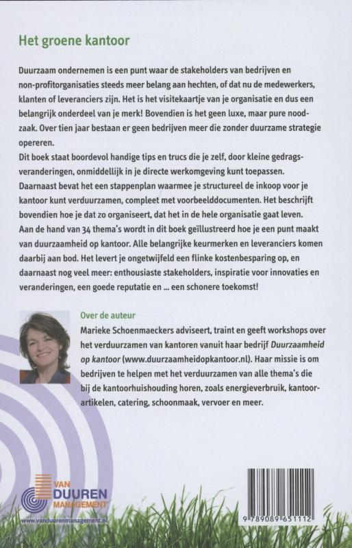 Achterkant van Het groene kantoor