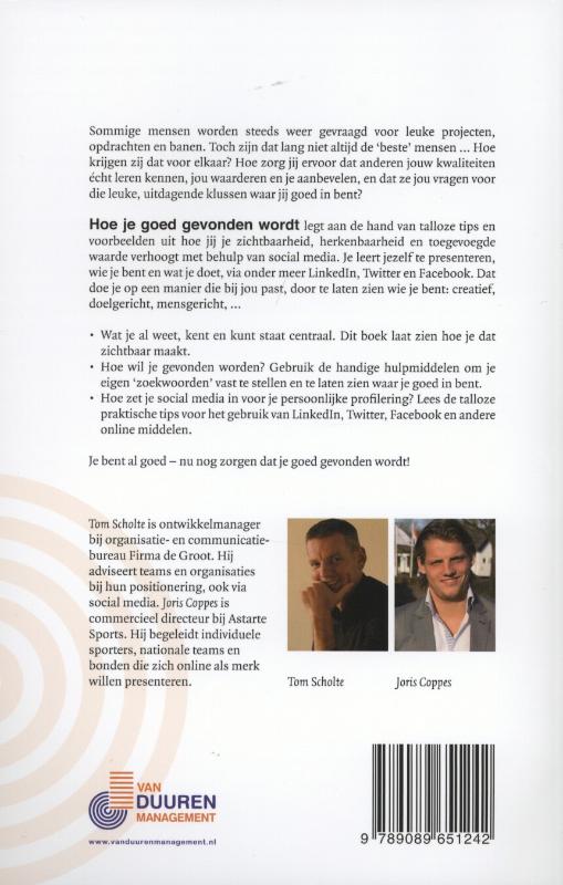 Achterkant van Hoe je goed gevonden wordt!