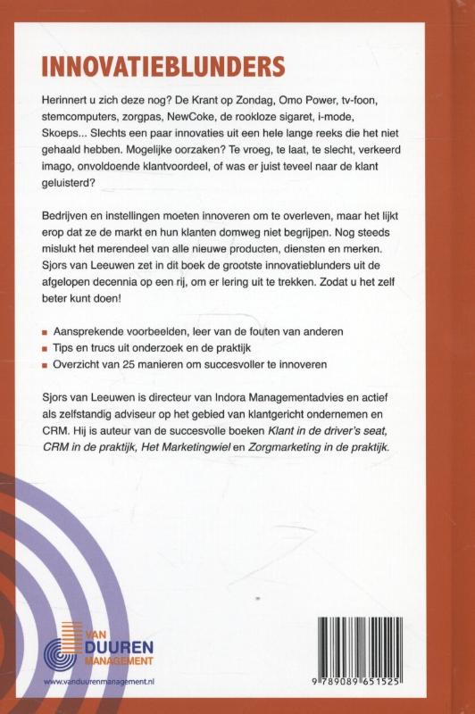Achterkant van Innovatieblunders
