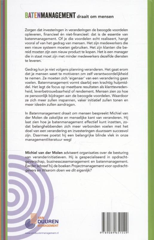 Achterkant van Batenmanagement draait om mensen