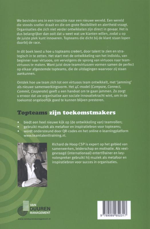 Achterkant van Topteams zijn toekomstmakers