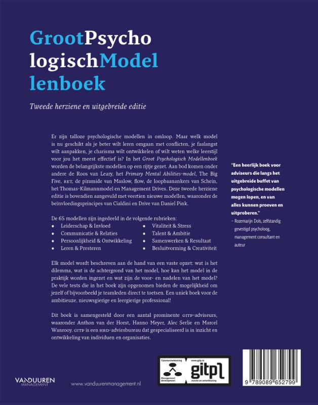 Achterkant van Groot psychologisch modellenboek