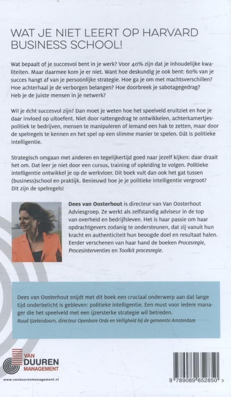 Achterkant van Politieke intelligentie