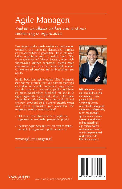 Achterkant van Agile managen