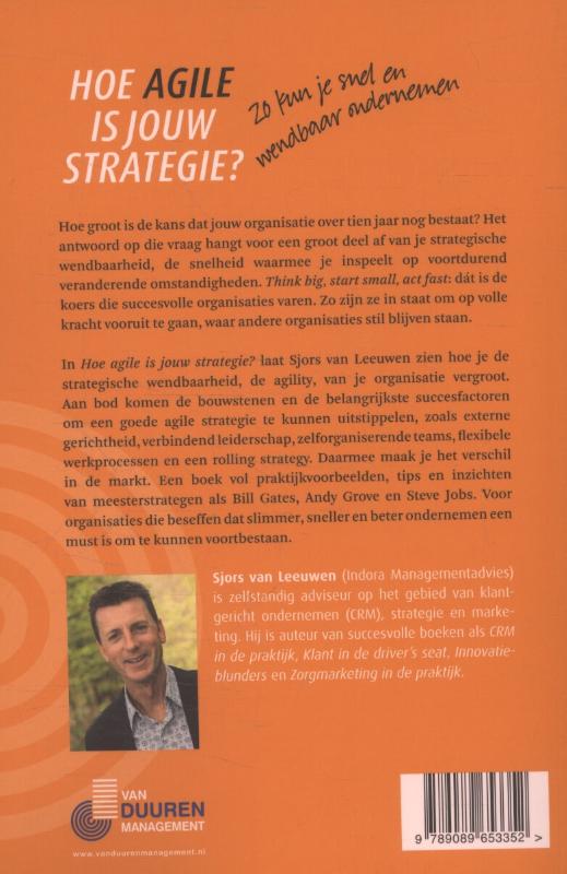 Achterkant van Hoe Agile is jouw strategie