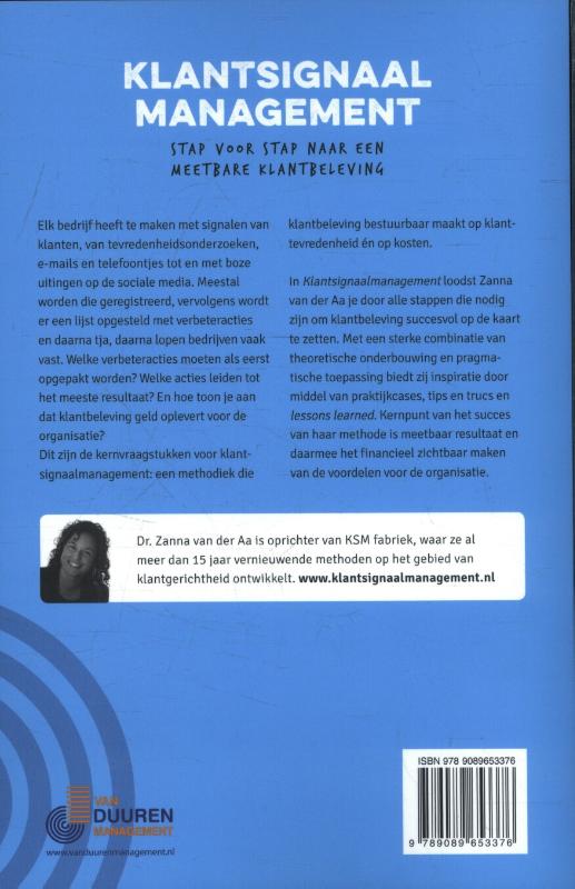 Achterkant van Klantsignaalmanagement