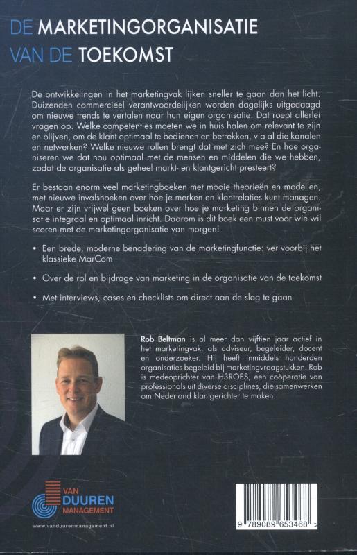 Achterkant van De marketingorganisatie van de toekomst