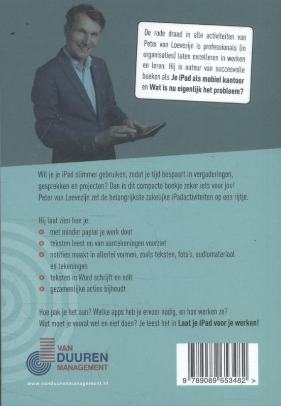 Achterkant van Laat je iPad voor je werken