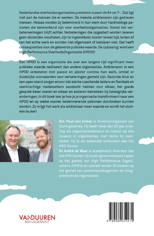 Achterkant van De high performance overheidsorganisatie