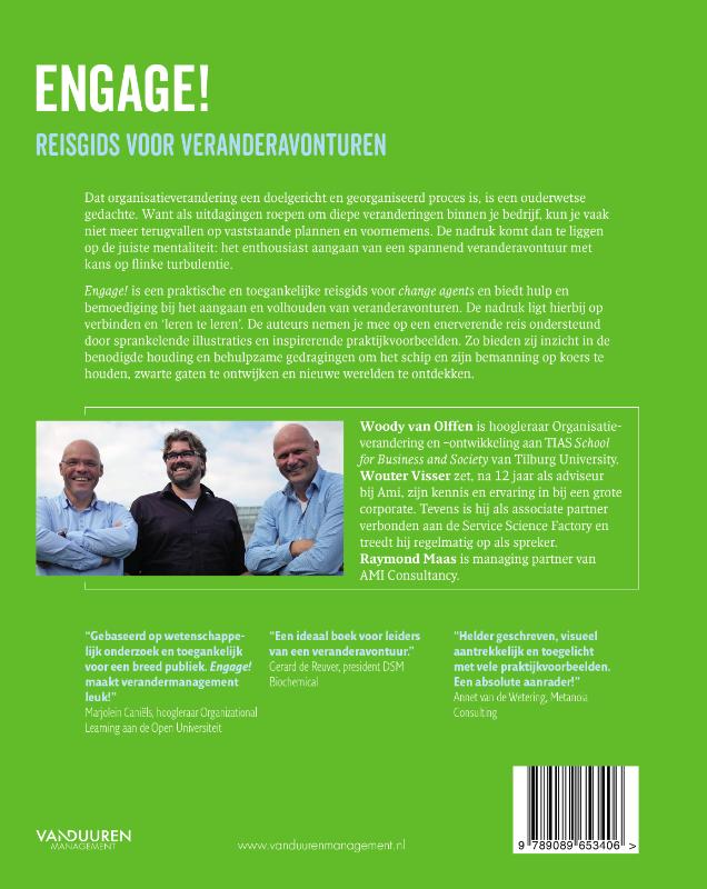 Achterkant van Engage!