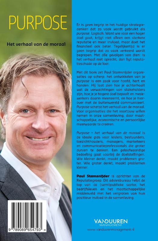 Achterkant van Purpose