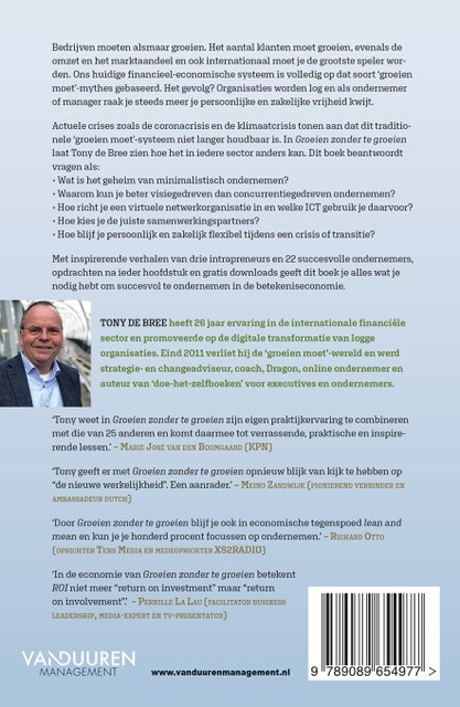 Achterkant van Groeien zonder te groeien