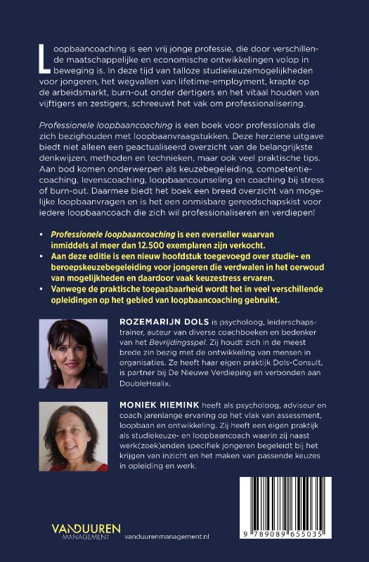 Achterkant van Professionele loopbaancoaching, 3e herziene editie