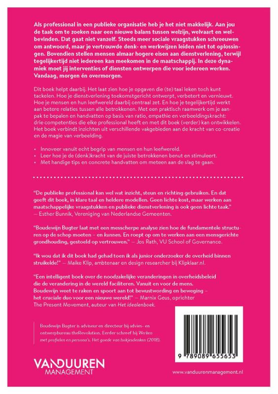 Achterkant van Social Service Design