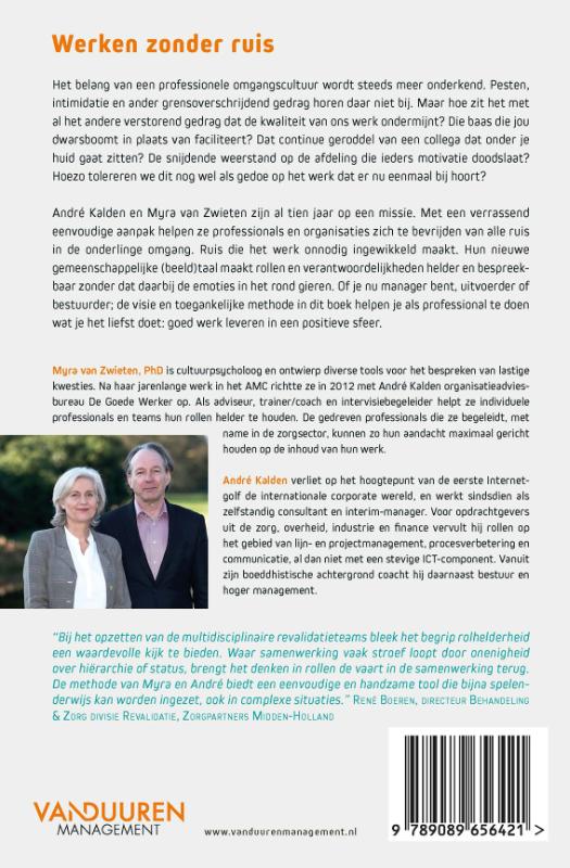 Achterkant van Werken zonder ruis