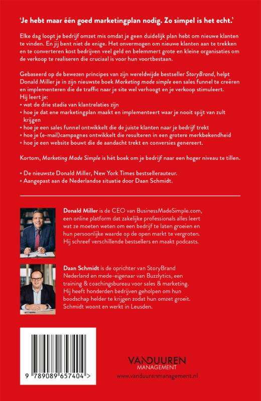 Achterkant van Marketing made simple
