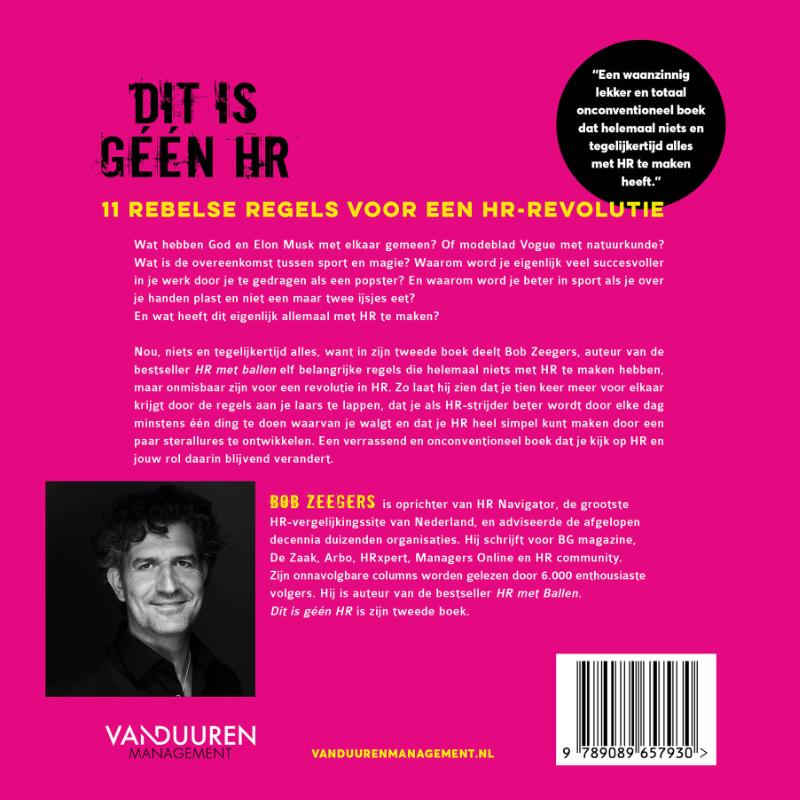 Achterkant van Dit is géén HR