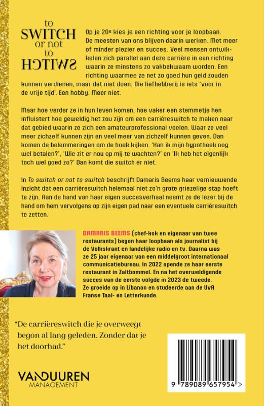 Achterkant van To switch or not to switch