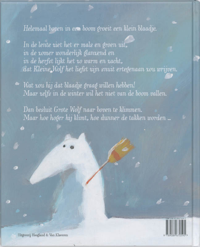 Achterkant van Grote wolf & kleine wolf