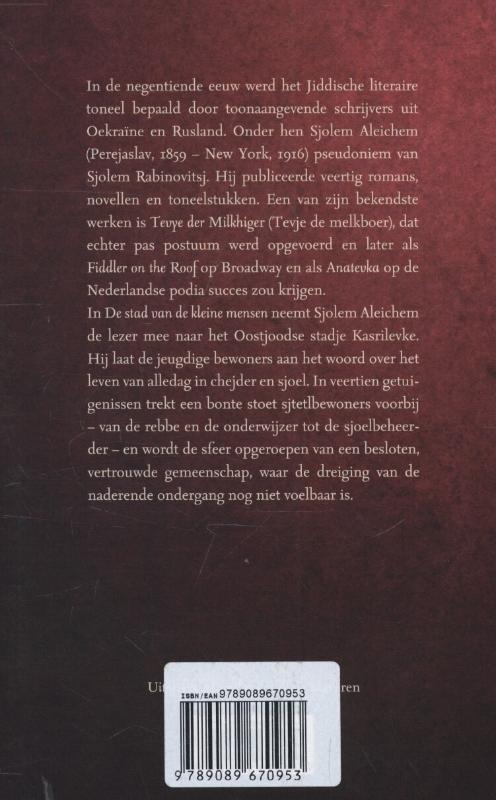 Achterkant van De stad van de kleine mensen