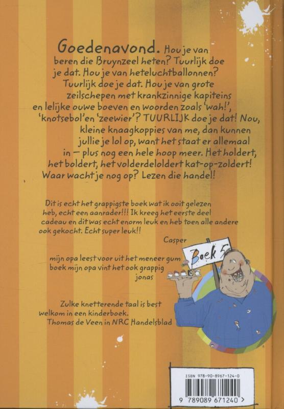 Achterkant van Meneer Gum en de dansende beer