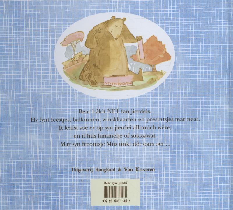 Achterkant van Bear syn jierdei