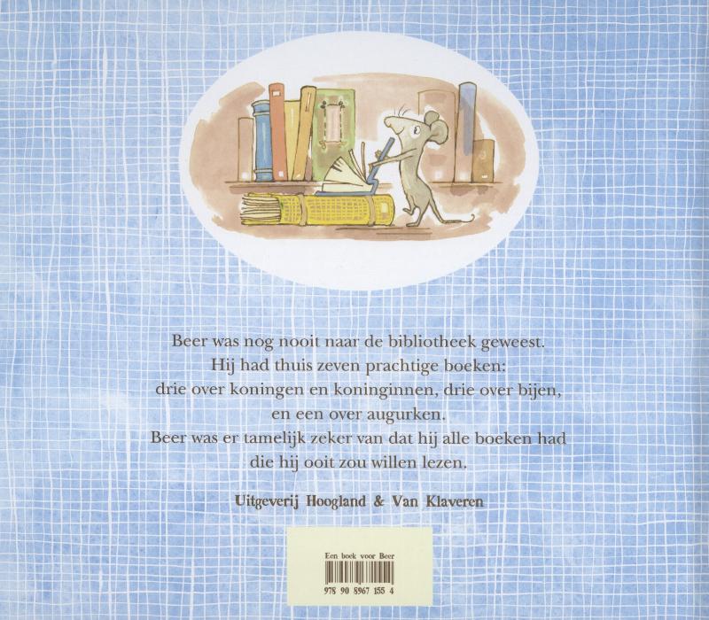 Achterkant van Een boek voor Beer